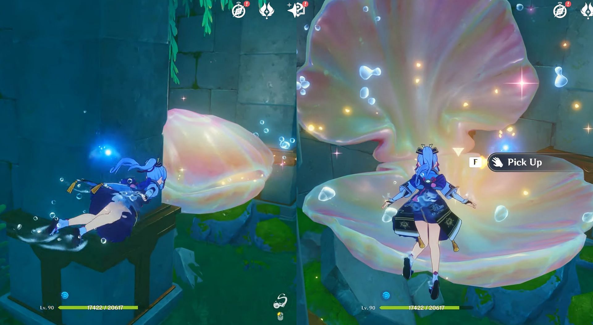Giant Clam with the treasure map (Image via YouTube/WoWQuests)