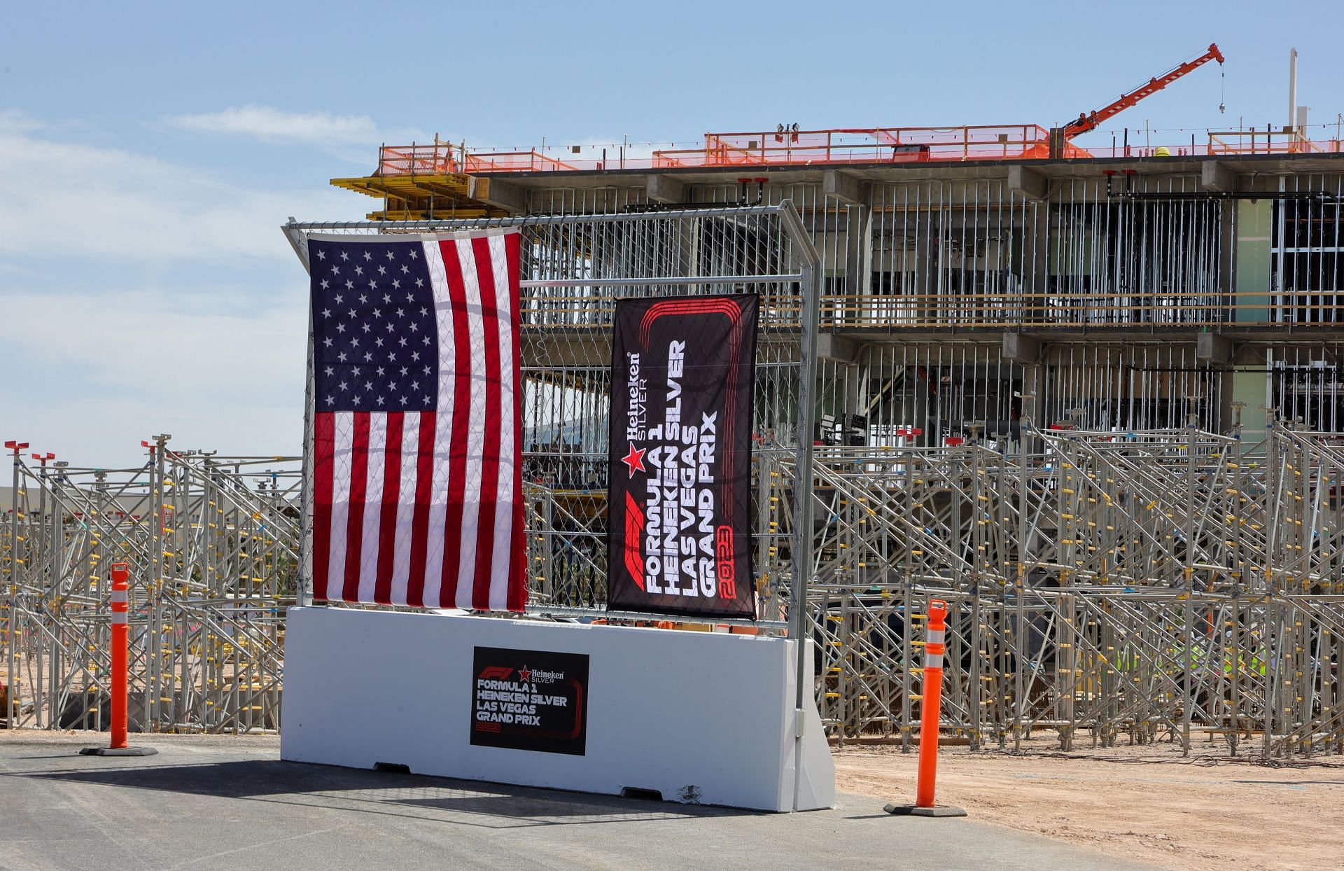 Formula 1 Las Vegas Grand Prix Paddock Building Topping Out Ceremony