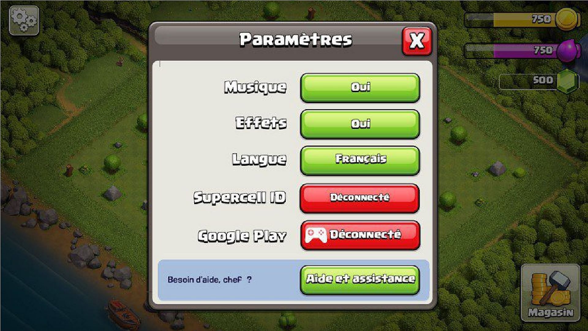 Tap on the disconnected button beside Supercell ID (Image via Supercell)