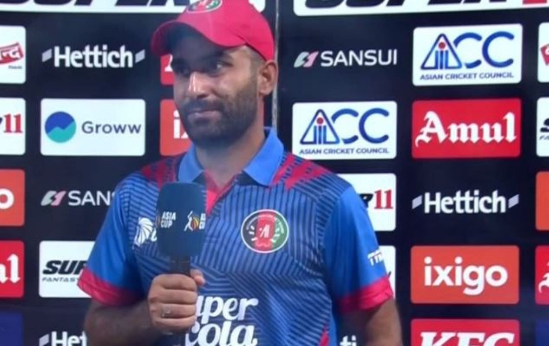 Hasmatullah Shahidi was bitterly disappointed at the post-match presentation.