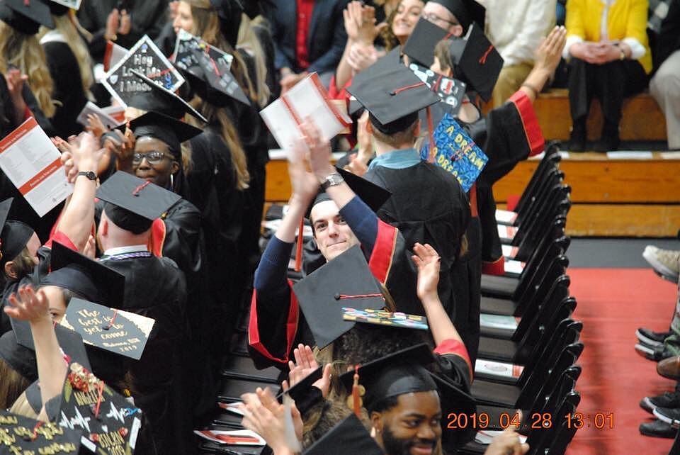 Trey Plutnicki on his graduation (Image via Instagram/choochootreyn)