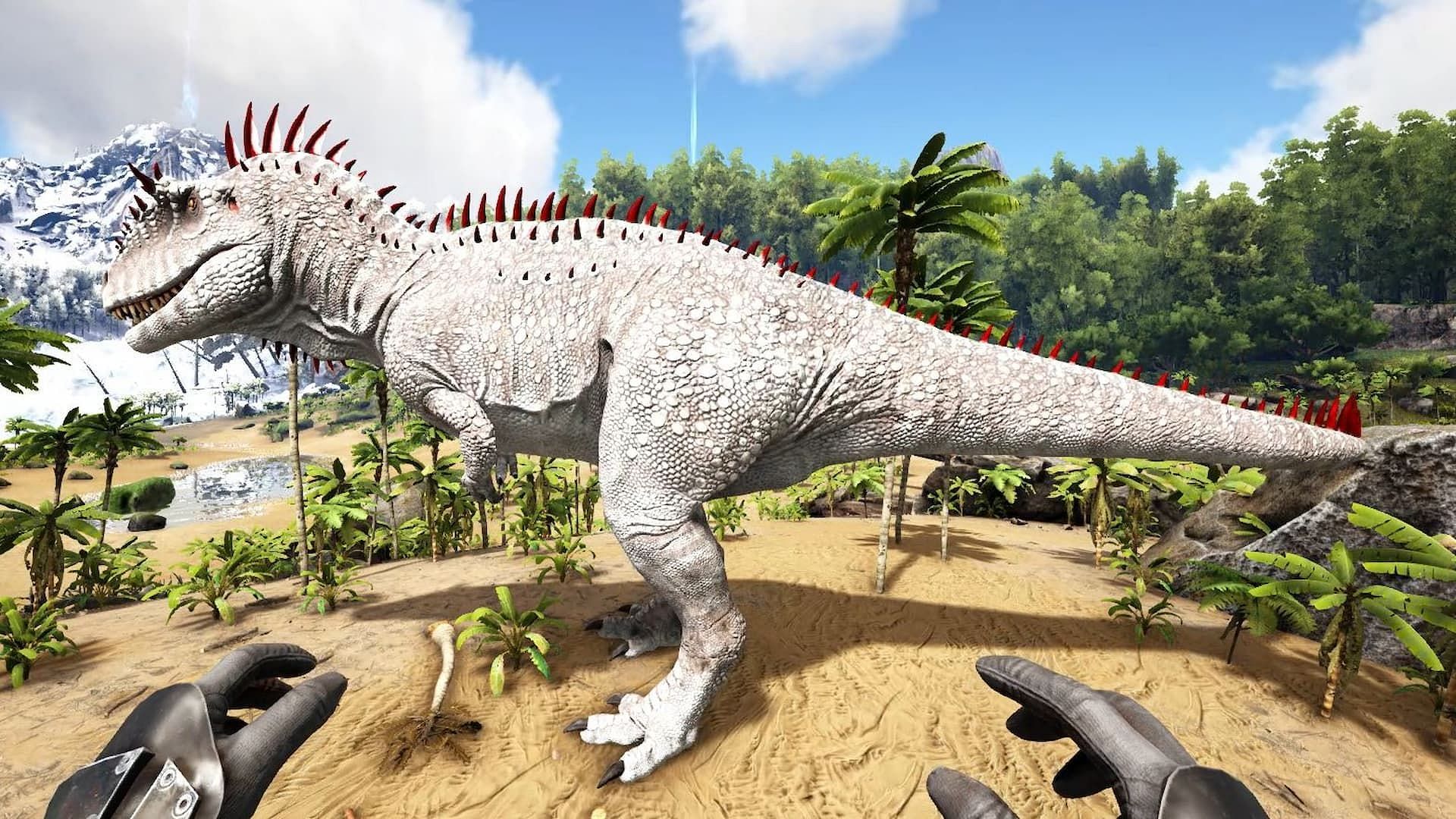 A Carcharodontosaurus is a highly aggressive creature (Image via Studio Wildcard)