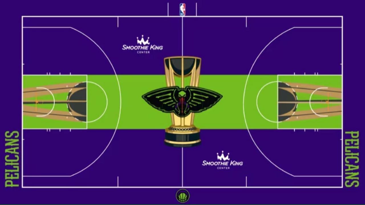 New Orleans Pelicans City Edition Court.