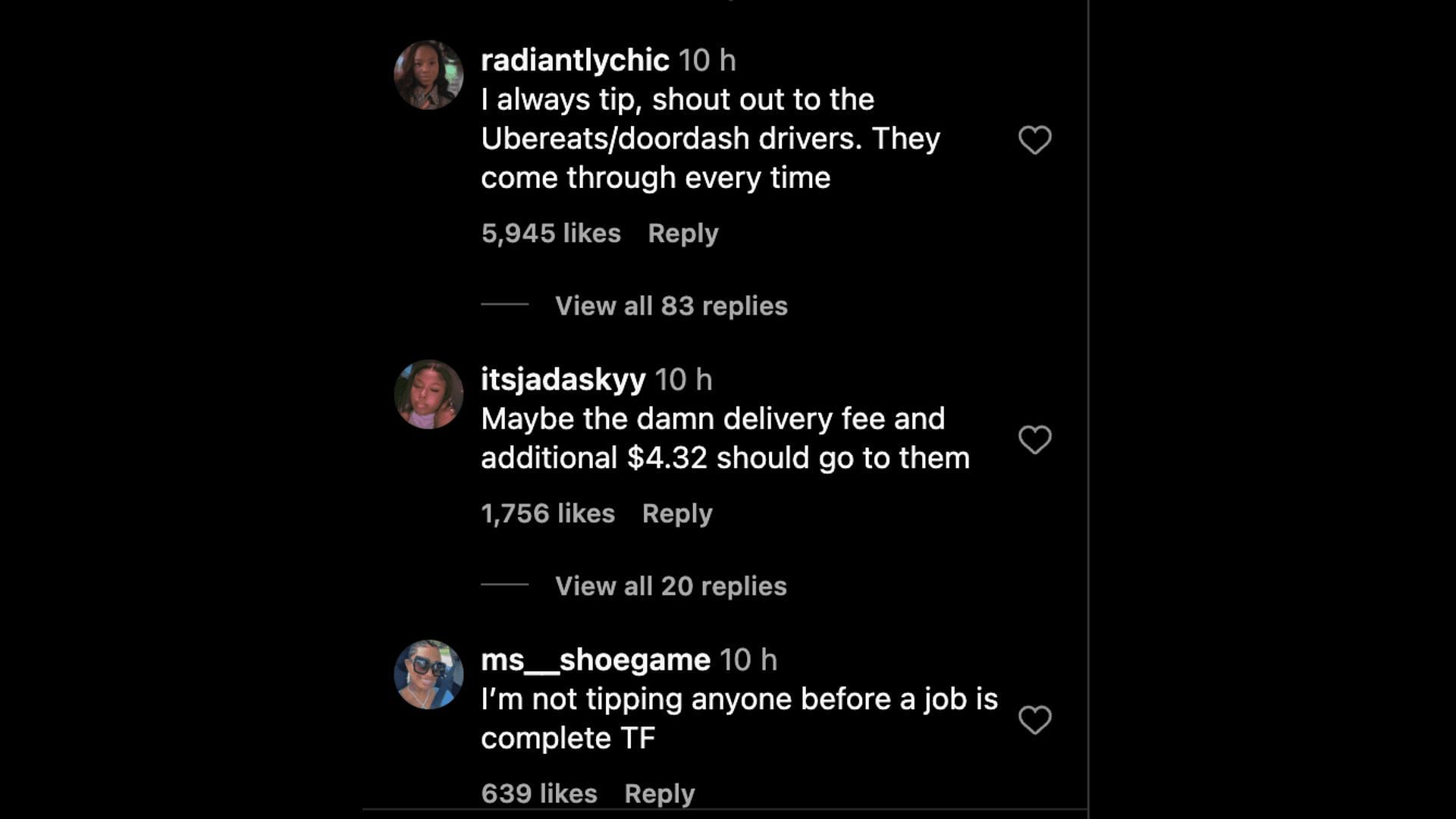 Social media users bashed the delivery app as they announced delayed deliveries for customers who won&#039;t tip: Reactions explored (Image via Instagram)