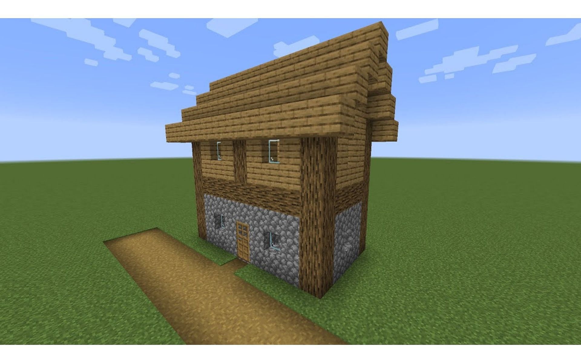 Постройте самый большой дом в деревне с этой забавной постройкой (Изображение взято с YouTube/Peachester)