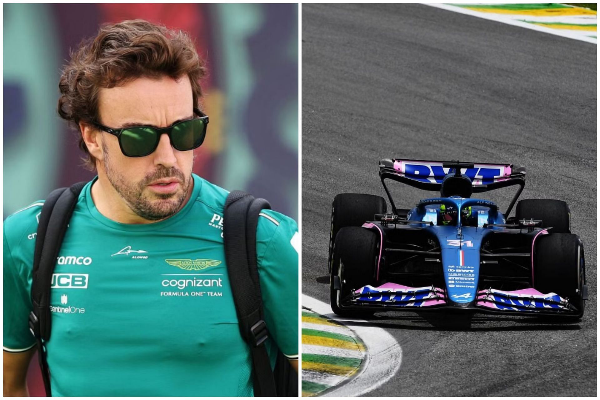 Fernando Alonso on how he feels about Alpine (Collage via Sportskeeda)