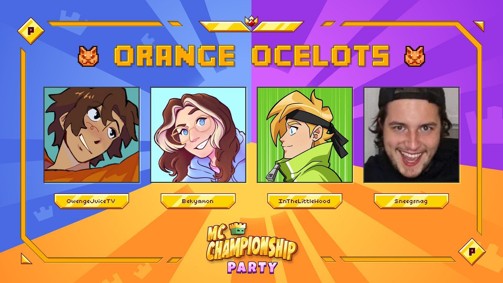 The Orange Ocelots for MCC Party (Image via Noxcrew)