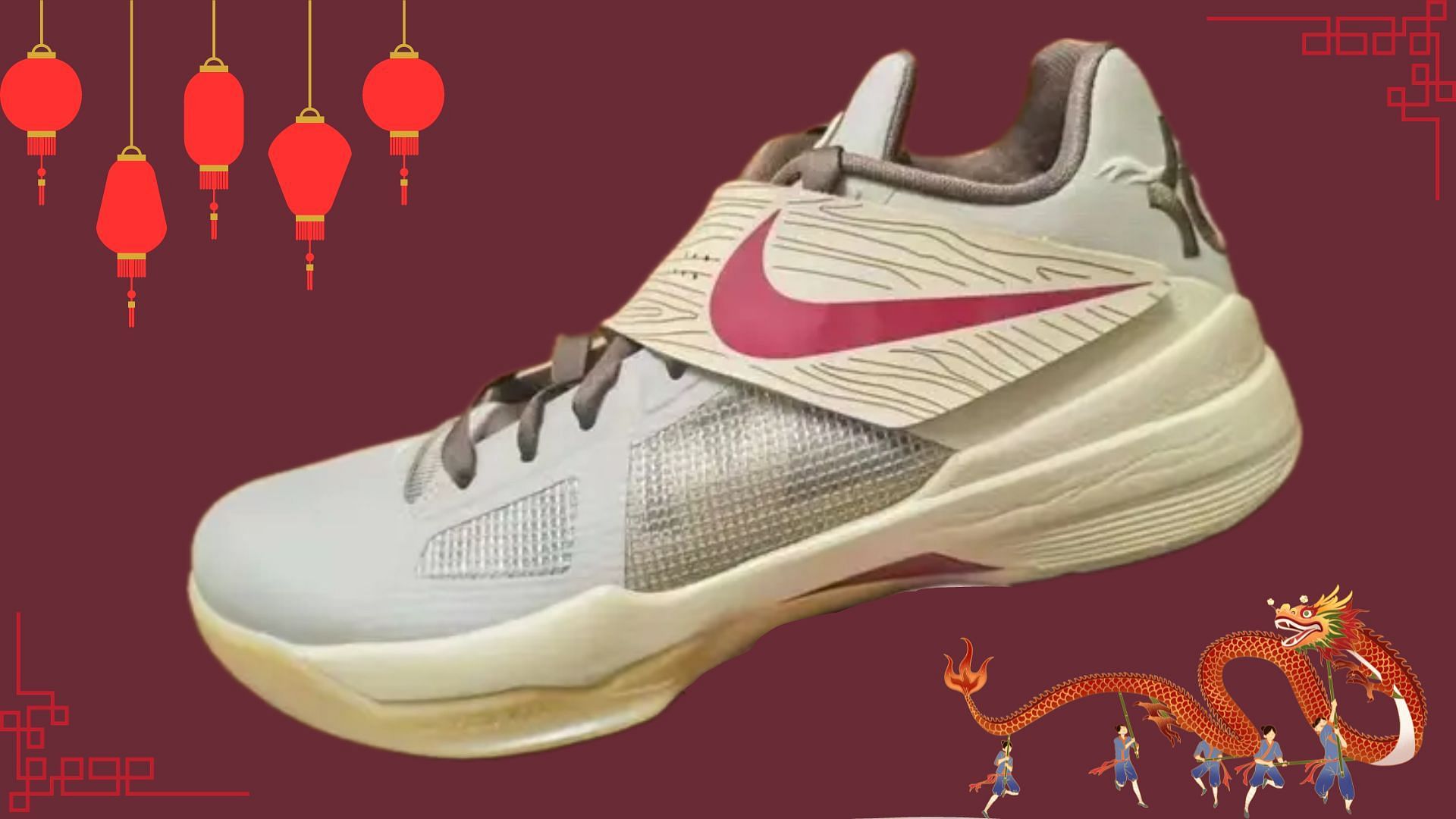 Nike KD 4 Year of the Dragon 2.0 shoes (Image via Twitter/@fuelkicks)