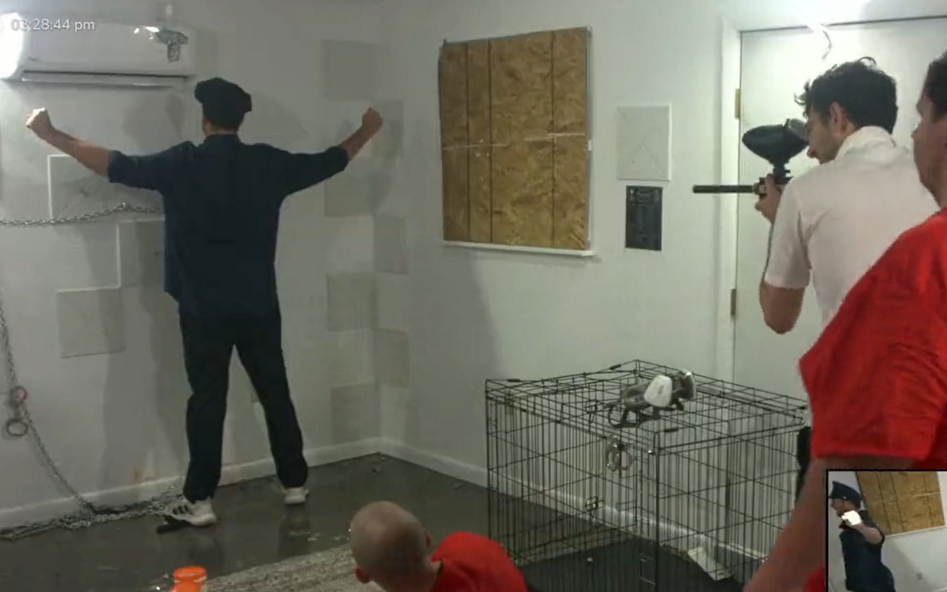 Ice Poseidon shot a participant with a paintball during his jail livestream (Image via @FearedBuck/X)