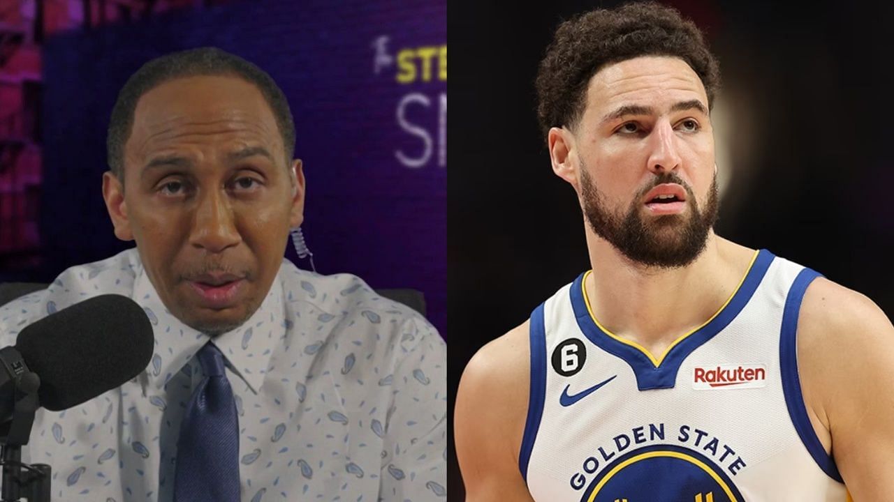 Stephen A. Smith and Klay Thompson