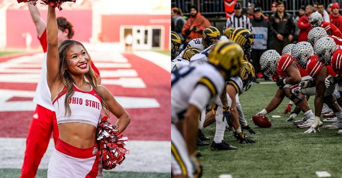 Ohio State Cheerleaders Sneak In Buckeyes' Traditional Jibe At Michigan ...