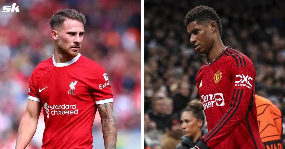 Alexis Mac Allister (left) and Marcus Rashford (right)