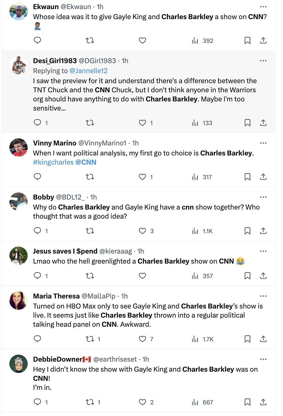 Fans couldn&#039;t believe that Charles Barkley had a show on CNN