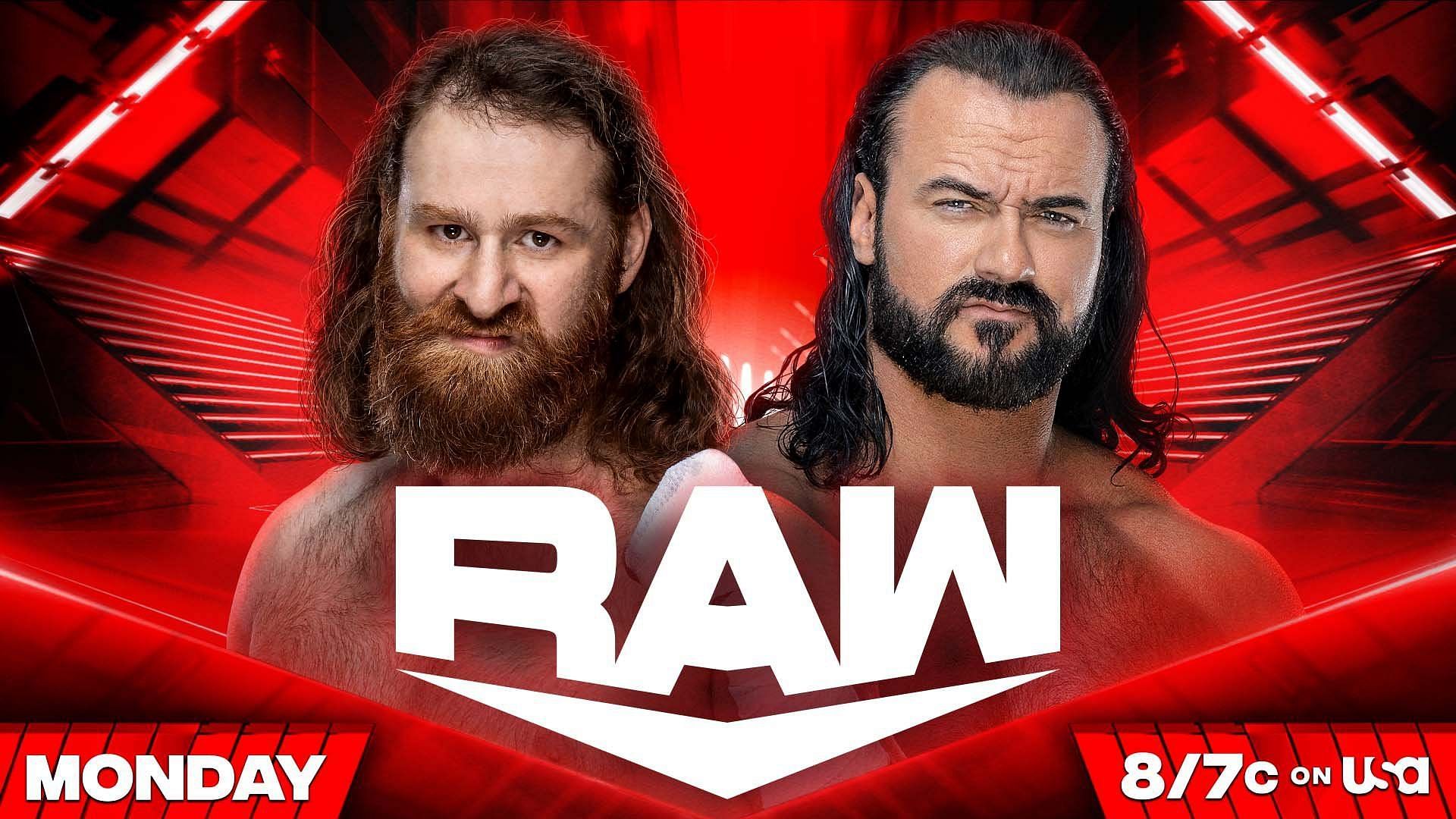 Sami Zayn will battle Drew McIntyre on WWE RAW