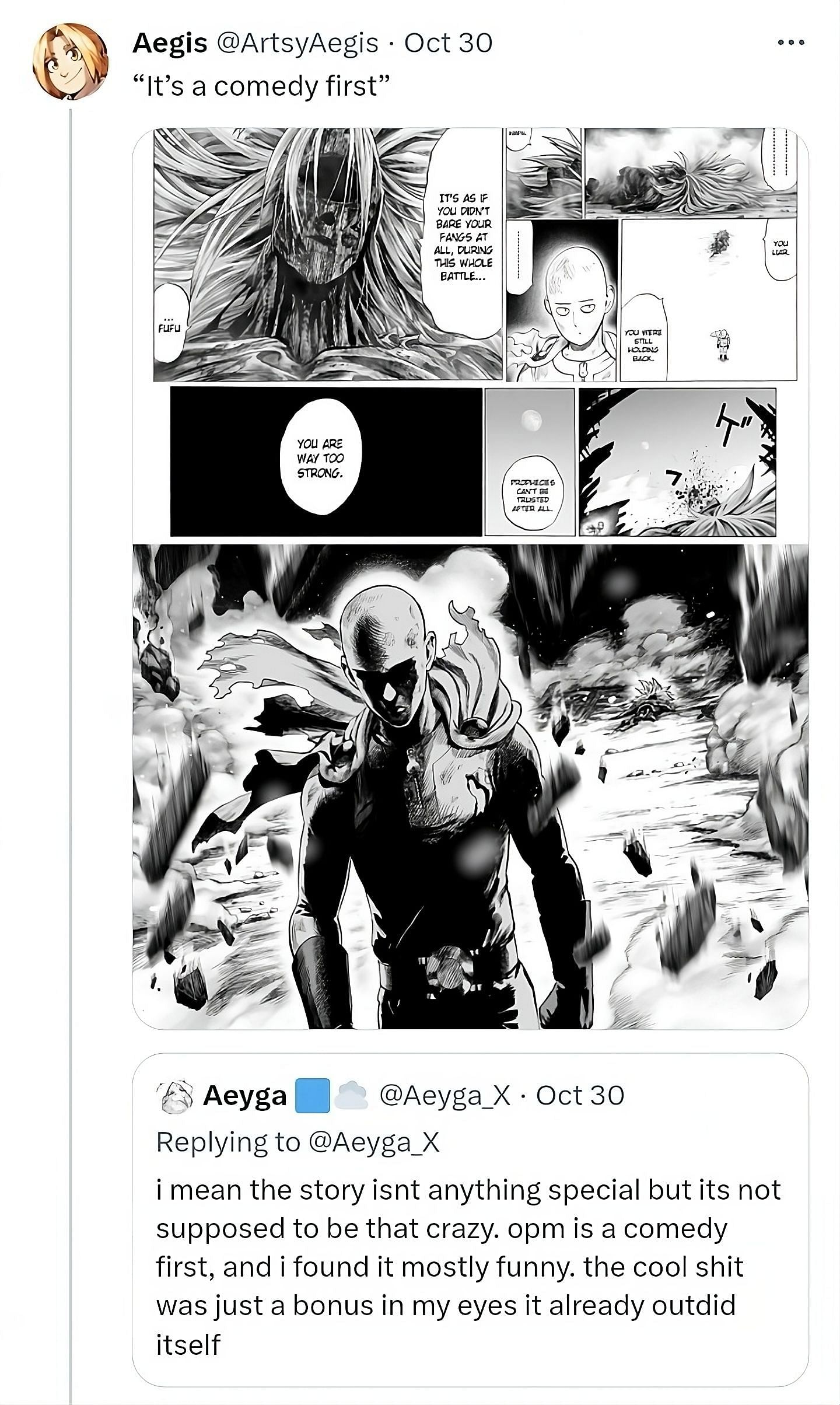 Some fans haven&#039;t liked how the manga is moving away from the webcomic (Image via Twitter).