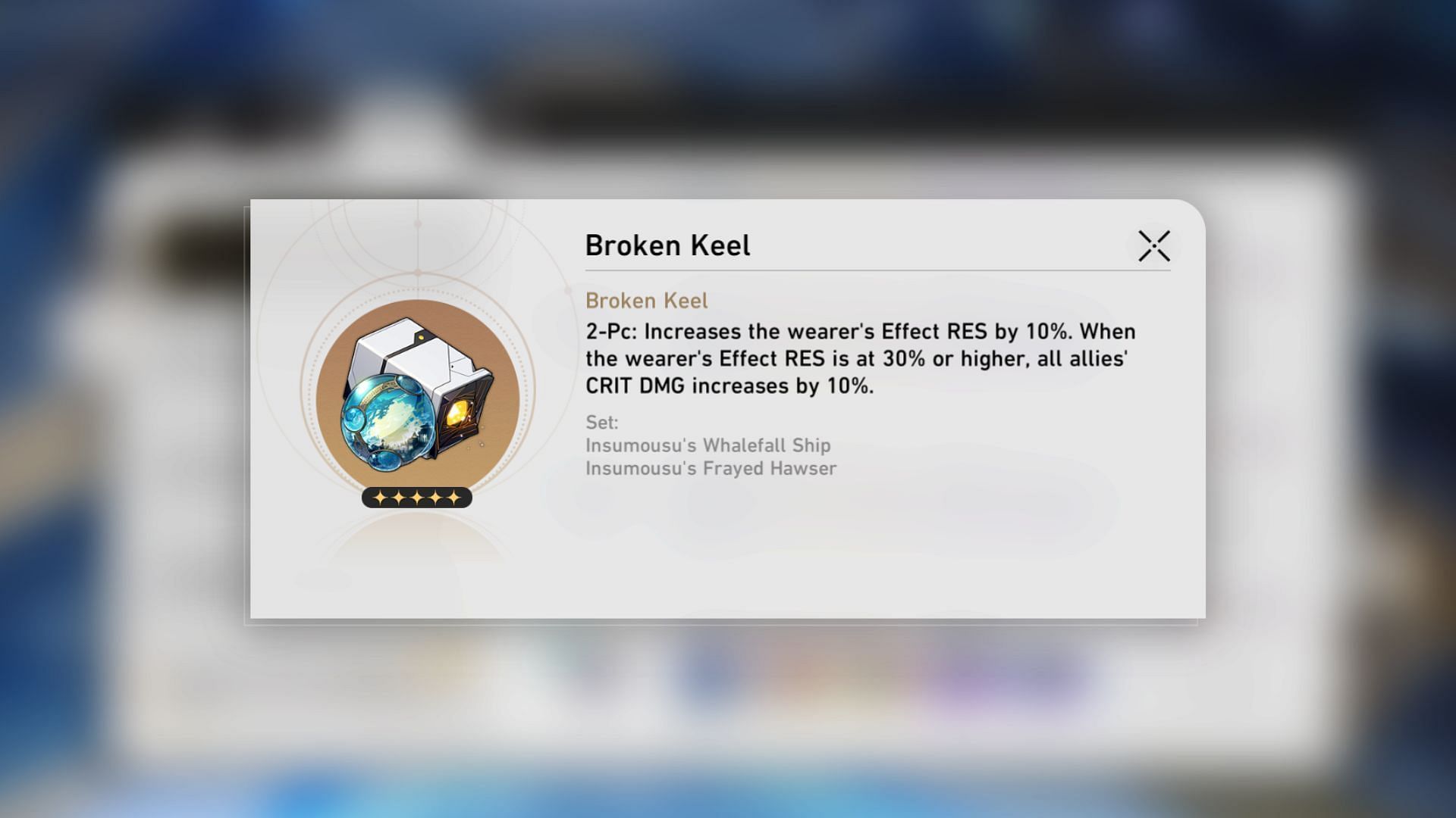 Broken Keel Planar Ornament (Image via HoYoverse)