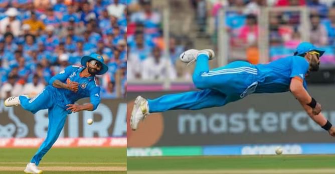 Virat Kohli and Ravindra Jadeja in the top 6 for fielding impact ranking after second leg of 2023 World Cup