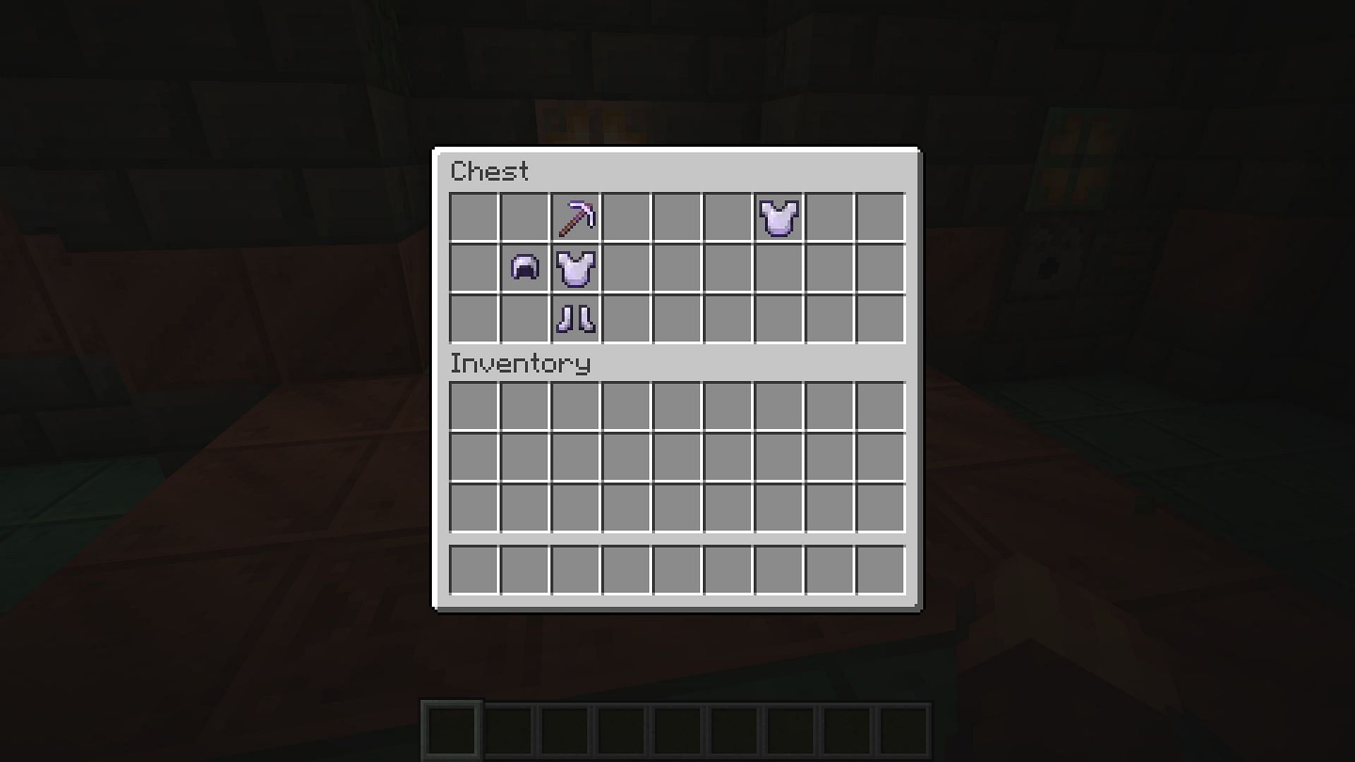 The loot that Minecraft fans can access varies depending on what room they&#039;re currently in (Image via Mojang)