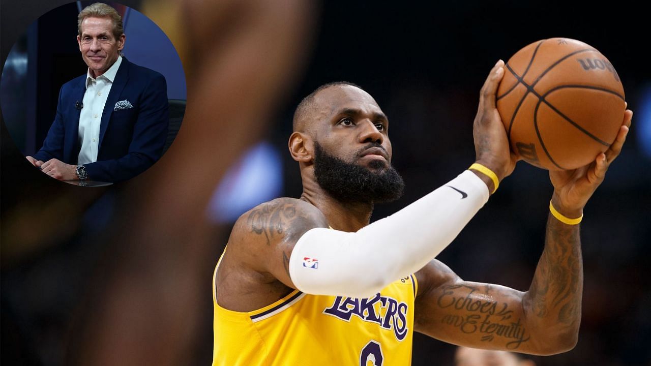 Skip Bayless mocked LeBron James for missing his first free throw attempt late in the game against the Houston Rockets. 