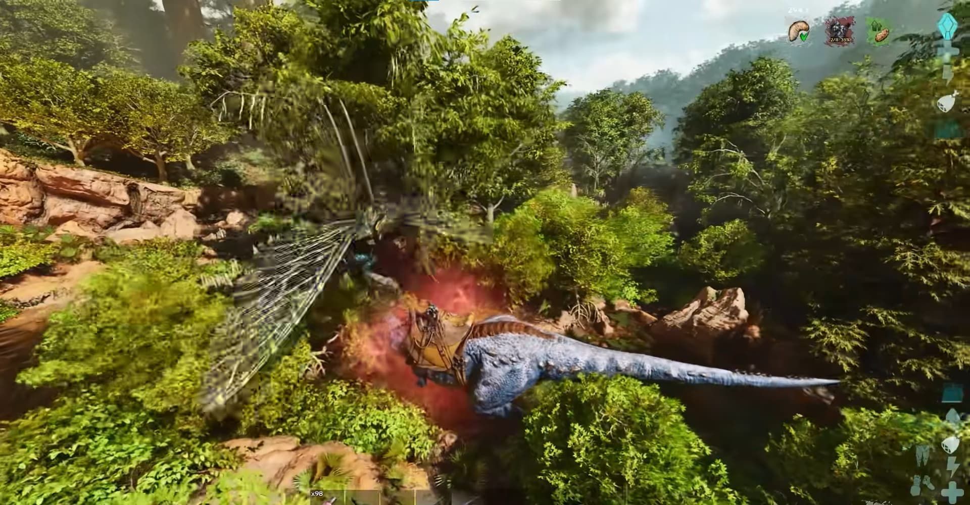 Taming Rhyniognatha in ARK Survival Ascended (Image via Studio Wildcard)