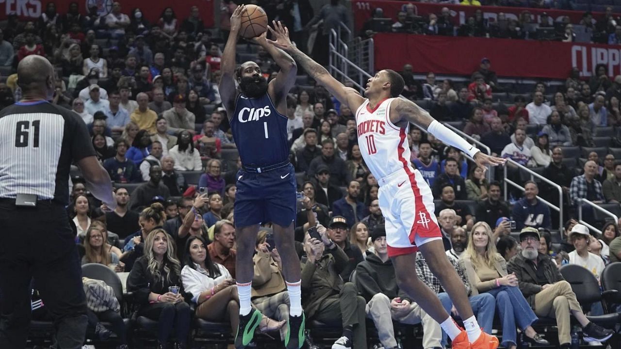 James Harden made a clutch four-point play against the Rockets to secure his first win with the LA Clippers