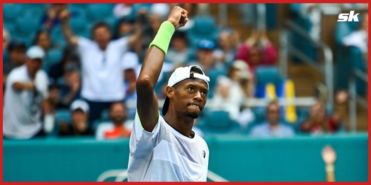 Christopher Eubanks at the 2023 Miami Open.