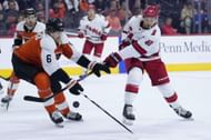 Travis Sanheim leads the Flyers defensemen in points