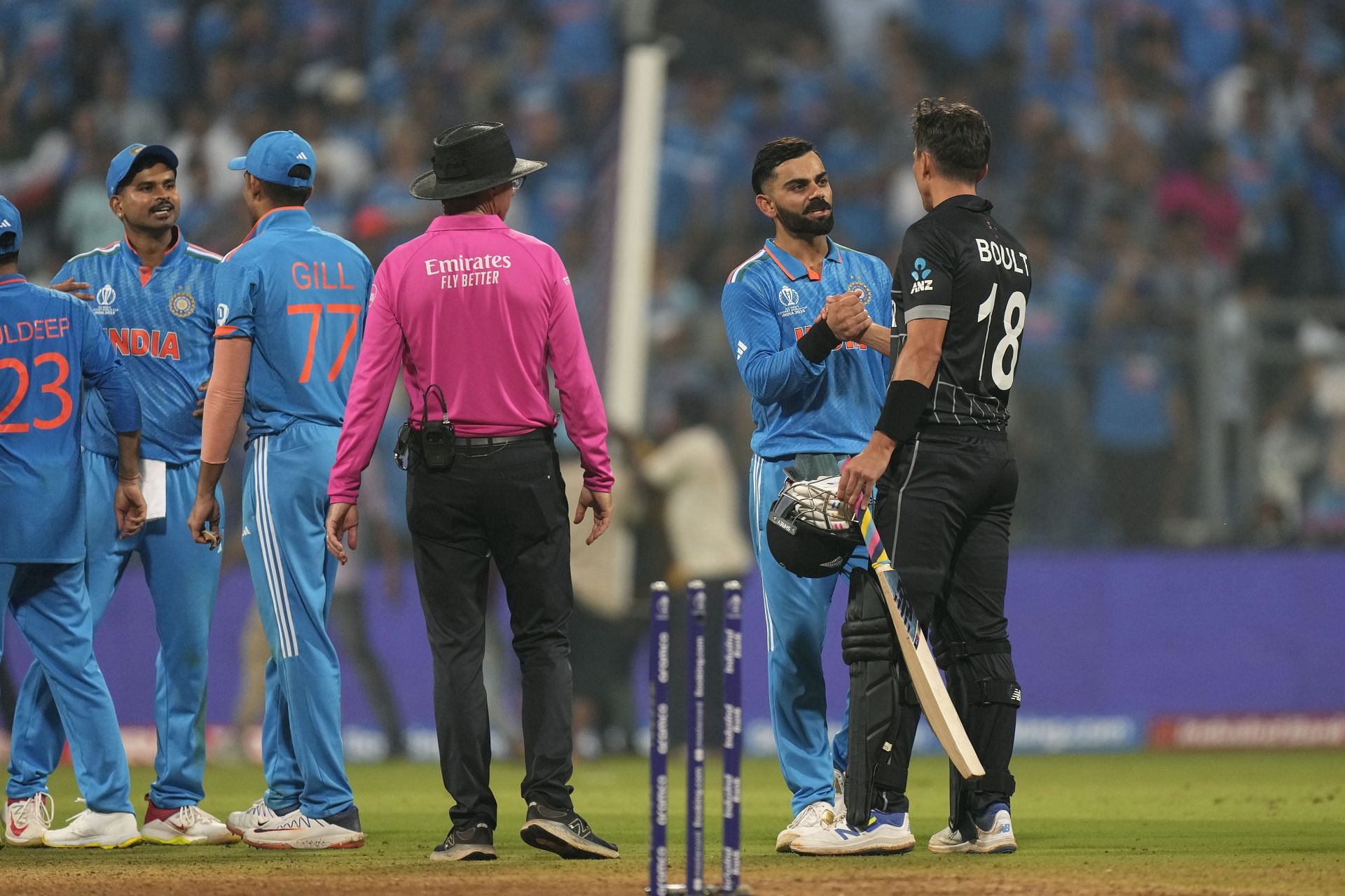 India registered a convincing 70-run win against New Zealand in the semifinal. [P/C: AP]