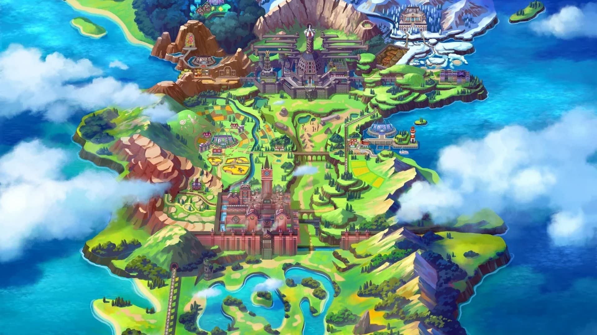 The Galar Region (Image via The Pokemon Company)