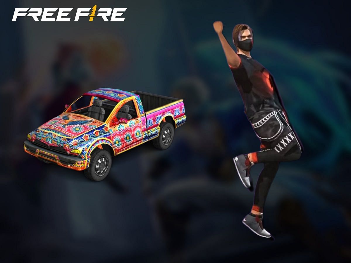 These are Free Fire redeem codes that will provide you free skins and emotes (Image via Sportskeeda)