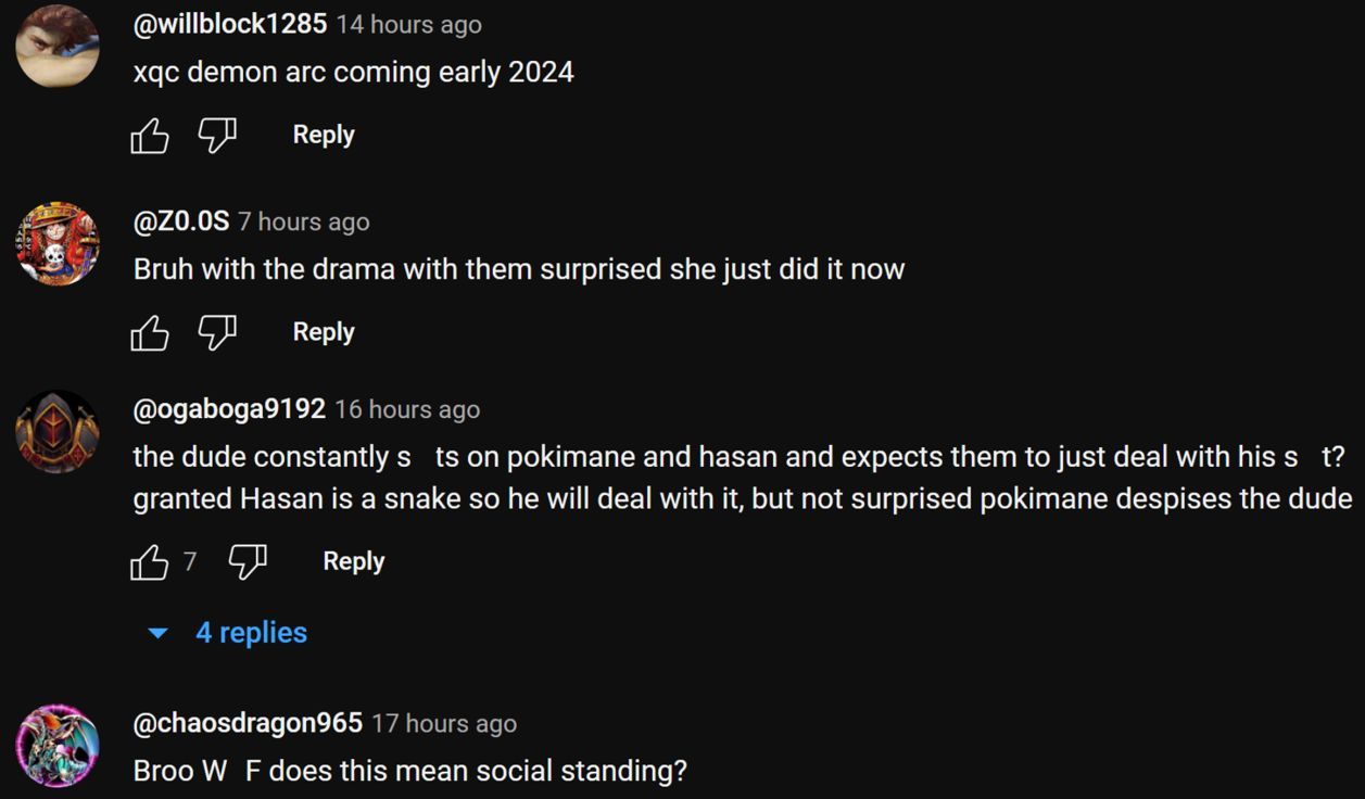 Some more reactions from the YouTube comments section (Image via YouTube)