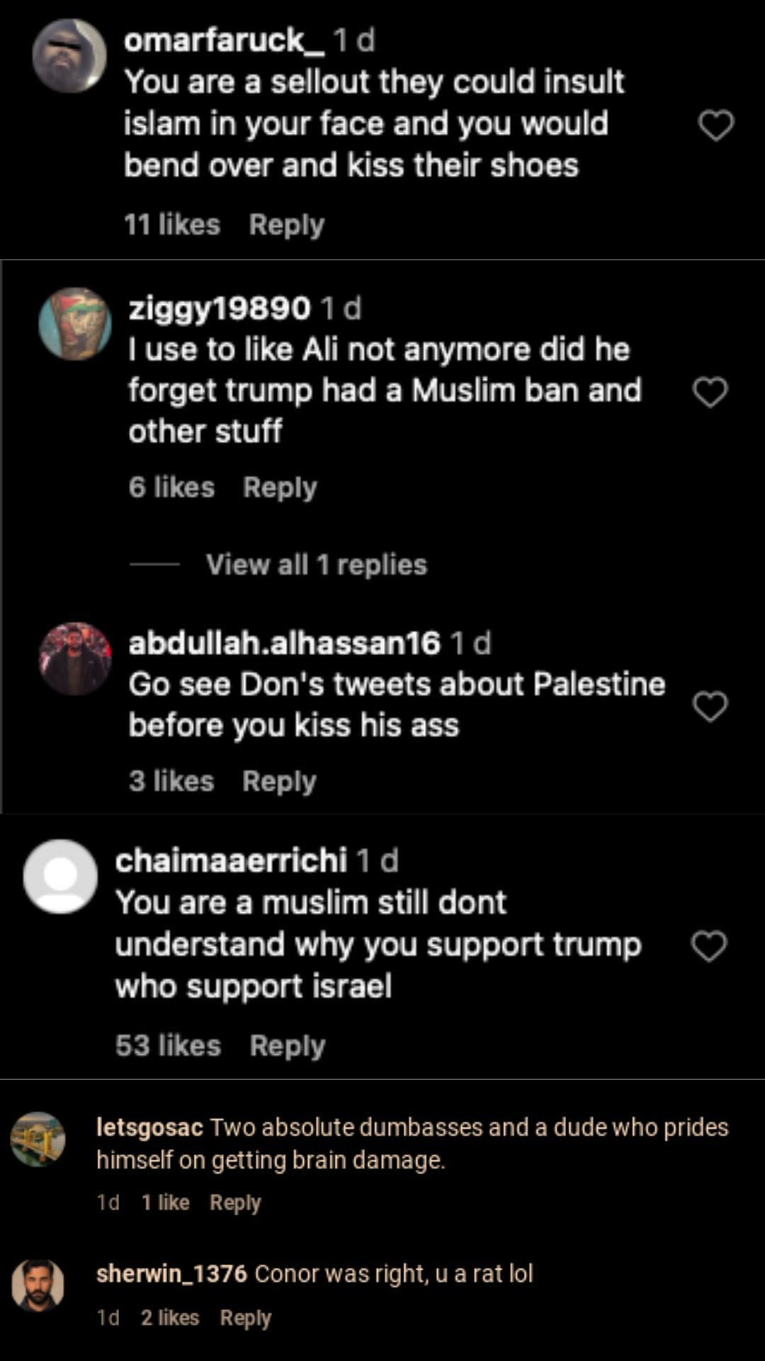 Fans react to Ali Abdelaziz&#039;s post alongside Donald Trump Jr.