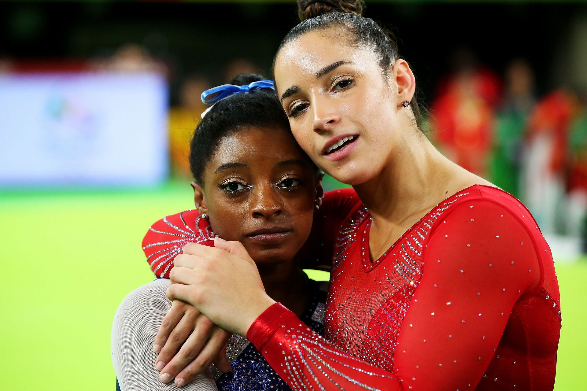 Biles and Raisman at Rio Olympics 2016