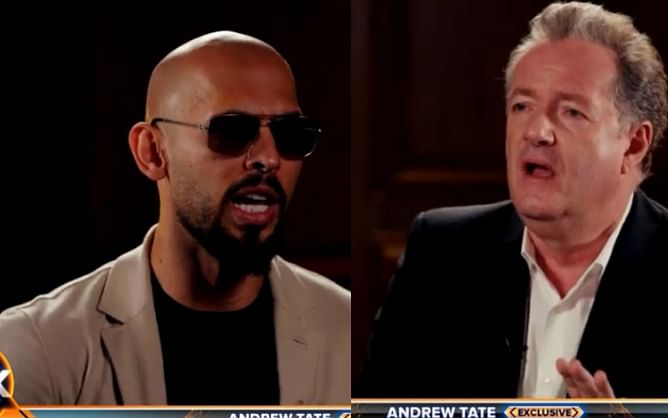 Andrew Tate backed into a corner as Piers Morgan confronts him about “misogynistic tweets”