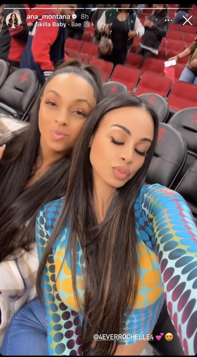 Ana Montana attends boyfriend LaMelo Ball's game in Houston wearing