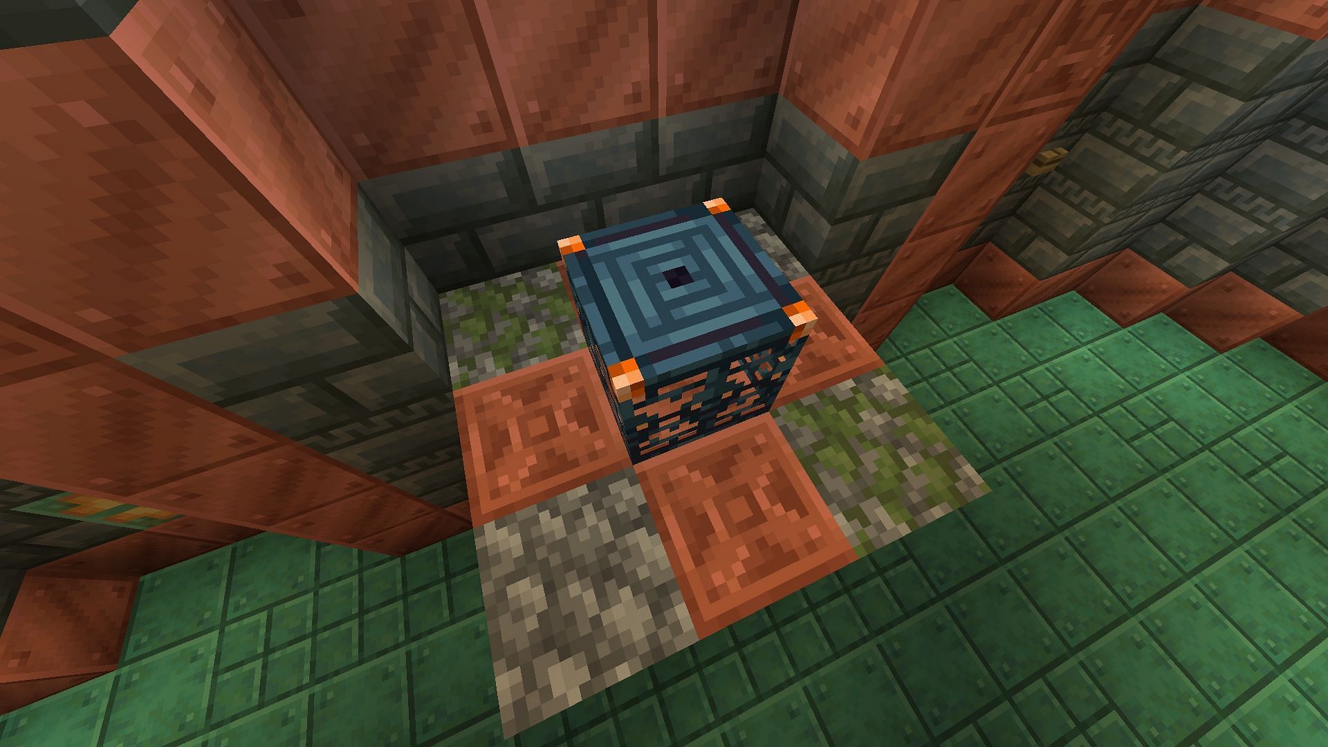 Baby zombies will spawn from trial spawners surrounded by cobblestone and mossy cobblestone blocks in Minecraft 1.21 update (Image via Mojang)