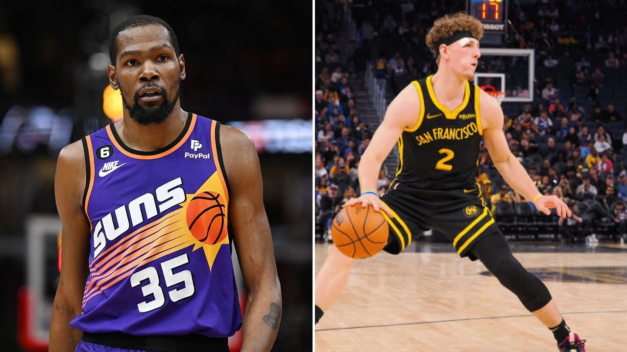 Kevin Durant and Brandin Podziemski got into it during the Warriors vs Suns matchup