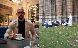 Andrew Tate reacts to Muslim men offering Namaz on the holy grounds of Westminster Abbey