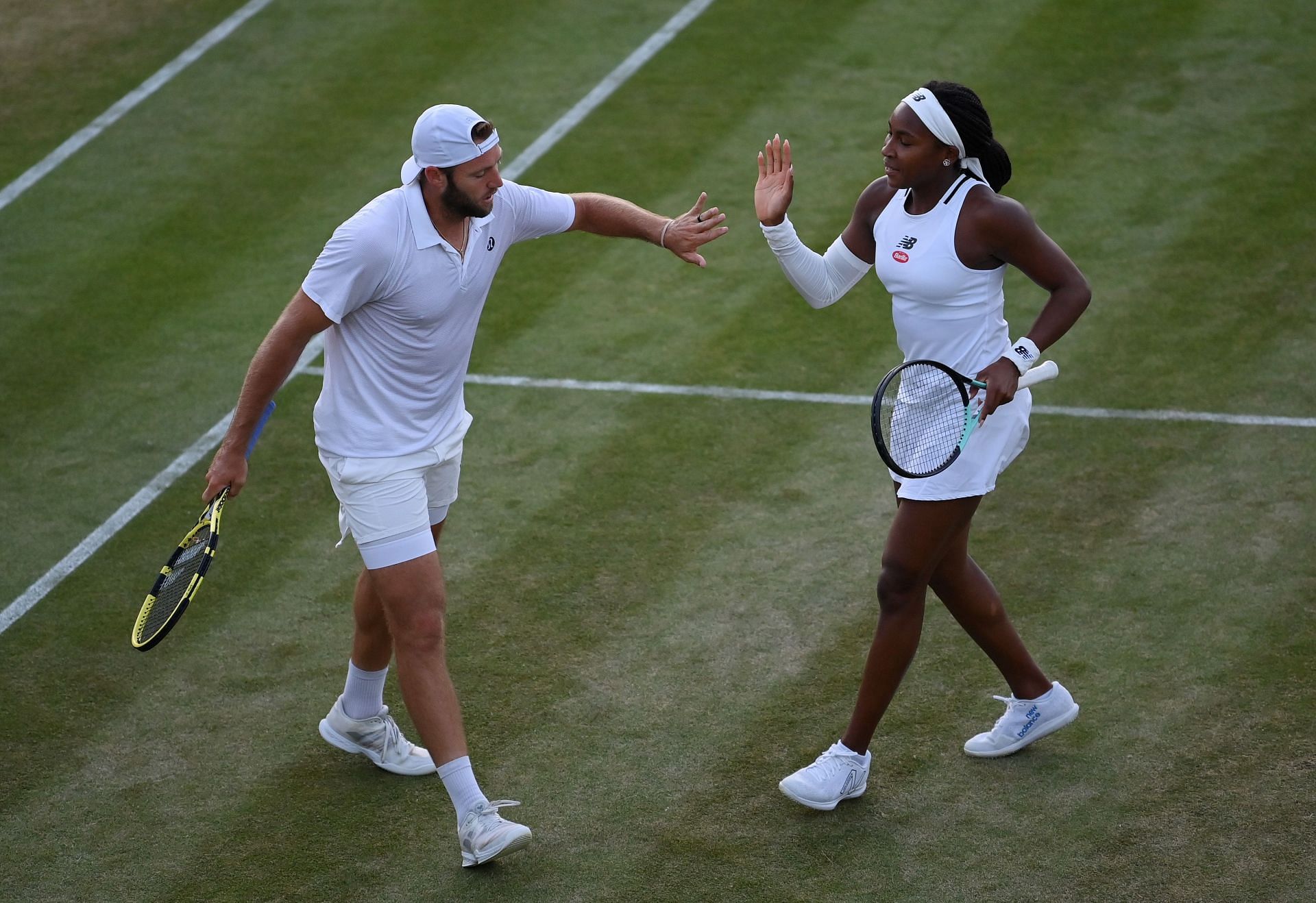 Jack Sock and Coco Gauff at the 2023 Wimbledon Championships