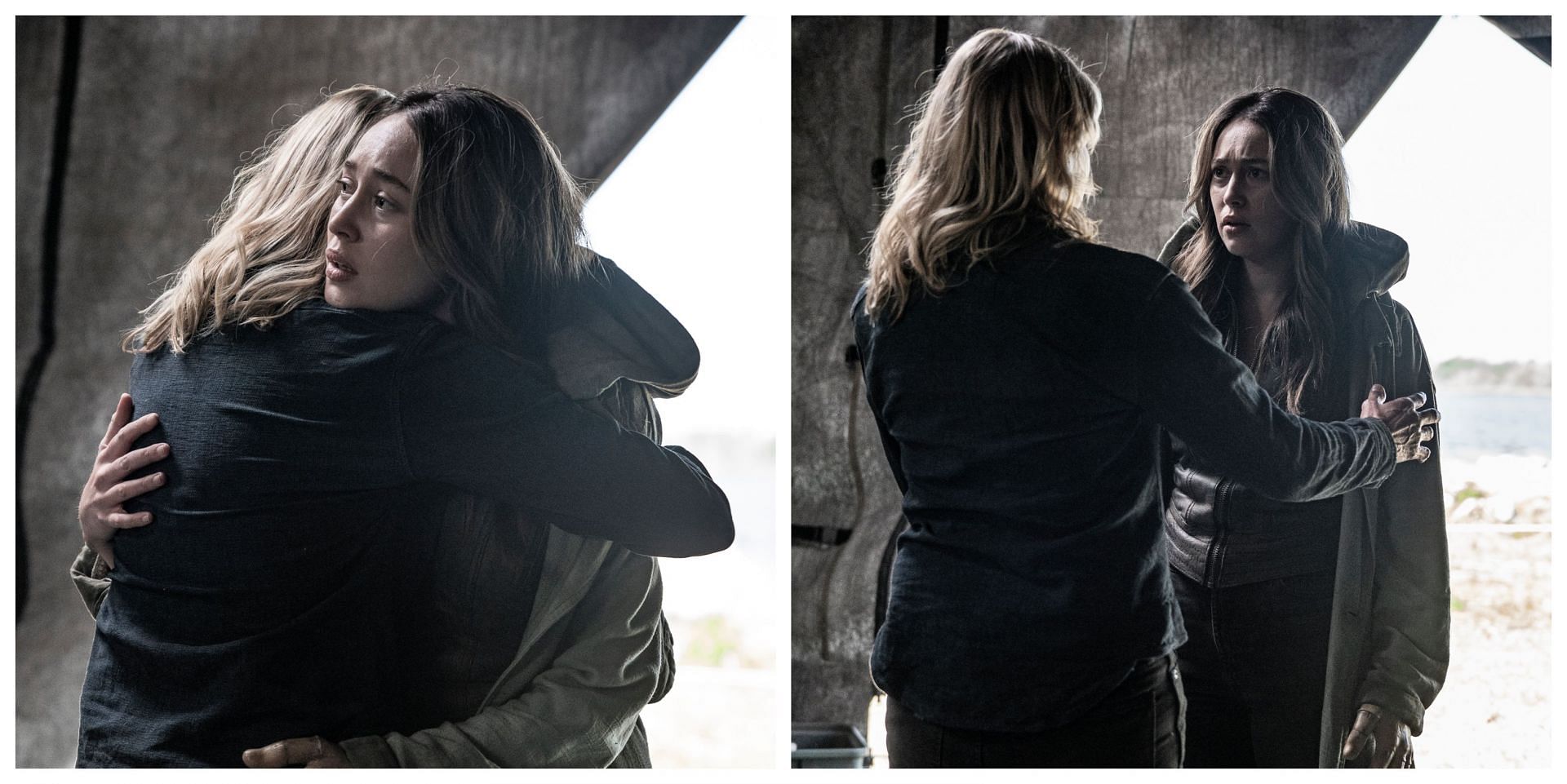 Kim Dickens and Alycia Debnam-Carey reunited (Photo: Seth F. Johnson/AMC)