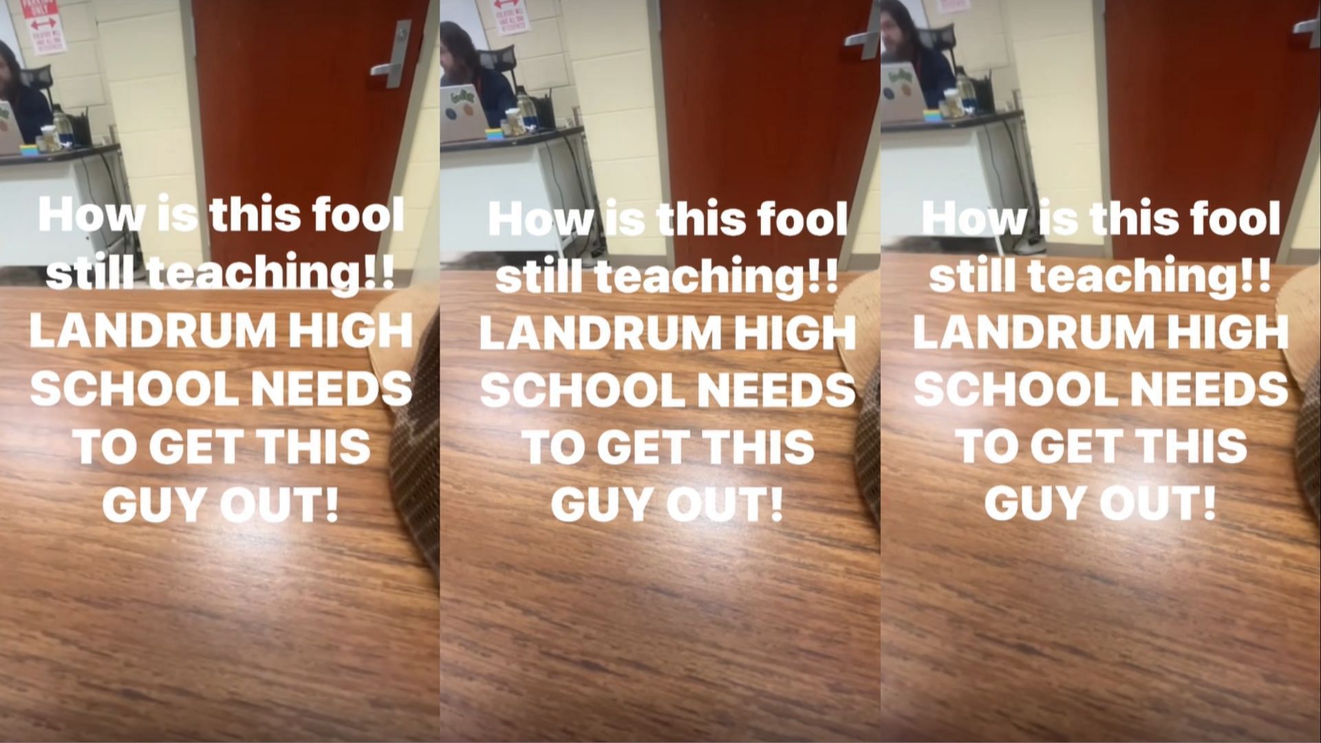 Landrum High School teacher gets fired after using offensive language against students (Image via Phillip Mckelvey/Facebook)