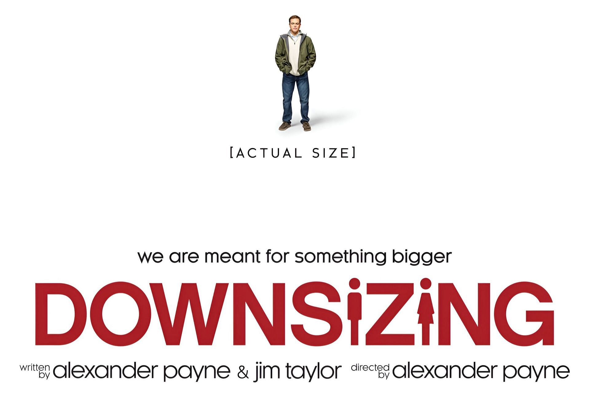 Official release poster for Downsizing (Image via IMDb)