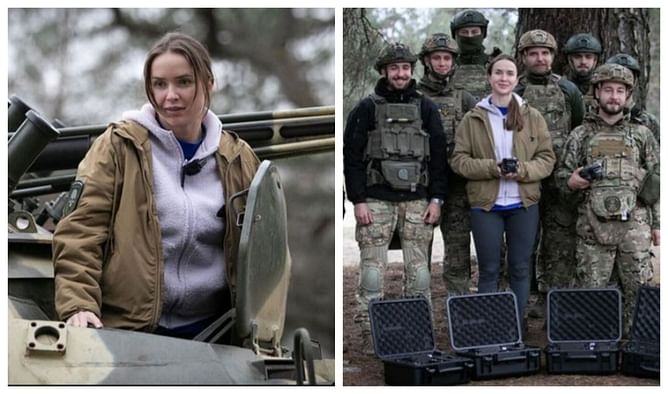 In pictures: Elina Svitolina meets with soldiers of National Guard of Ukraine, extends support to liberation struggle