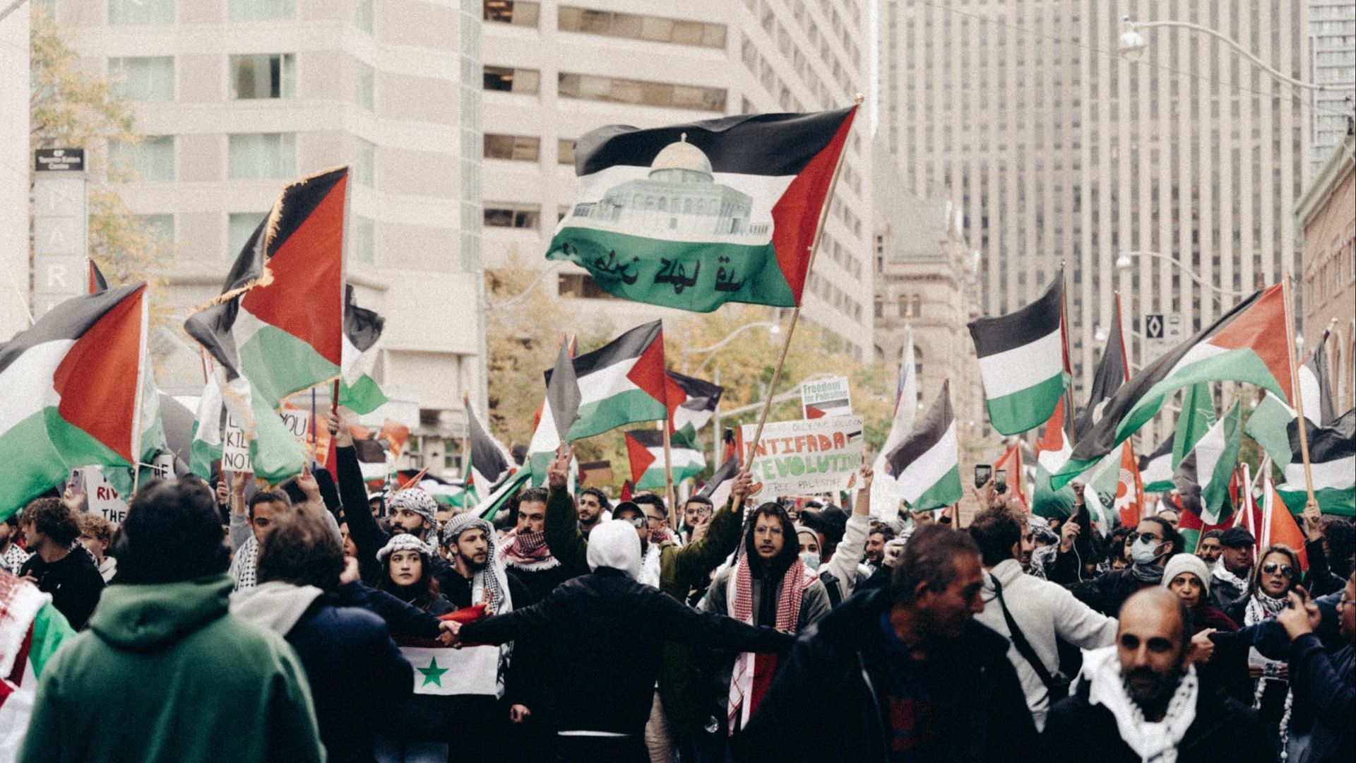 Pro-Palestinians are giving away maps of Pro-Israel locations. (Images via Pexels)