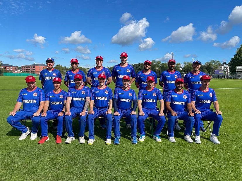 Croatia Cricket Team poses for a group photo (Image Courtesy: Croatia Week)