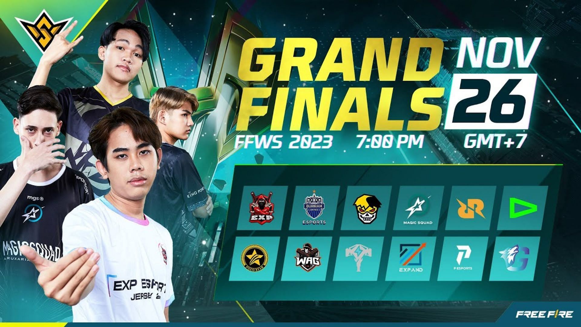 Free Fire World Series Finals takes place on November 26 (Image via Garena)