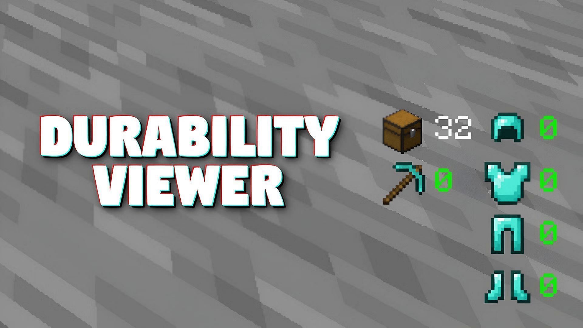 Durability Viewer gives much more insight into the condition of a player&#039;s gear (Image via Giselbaer/Minecraft Storage)