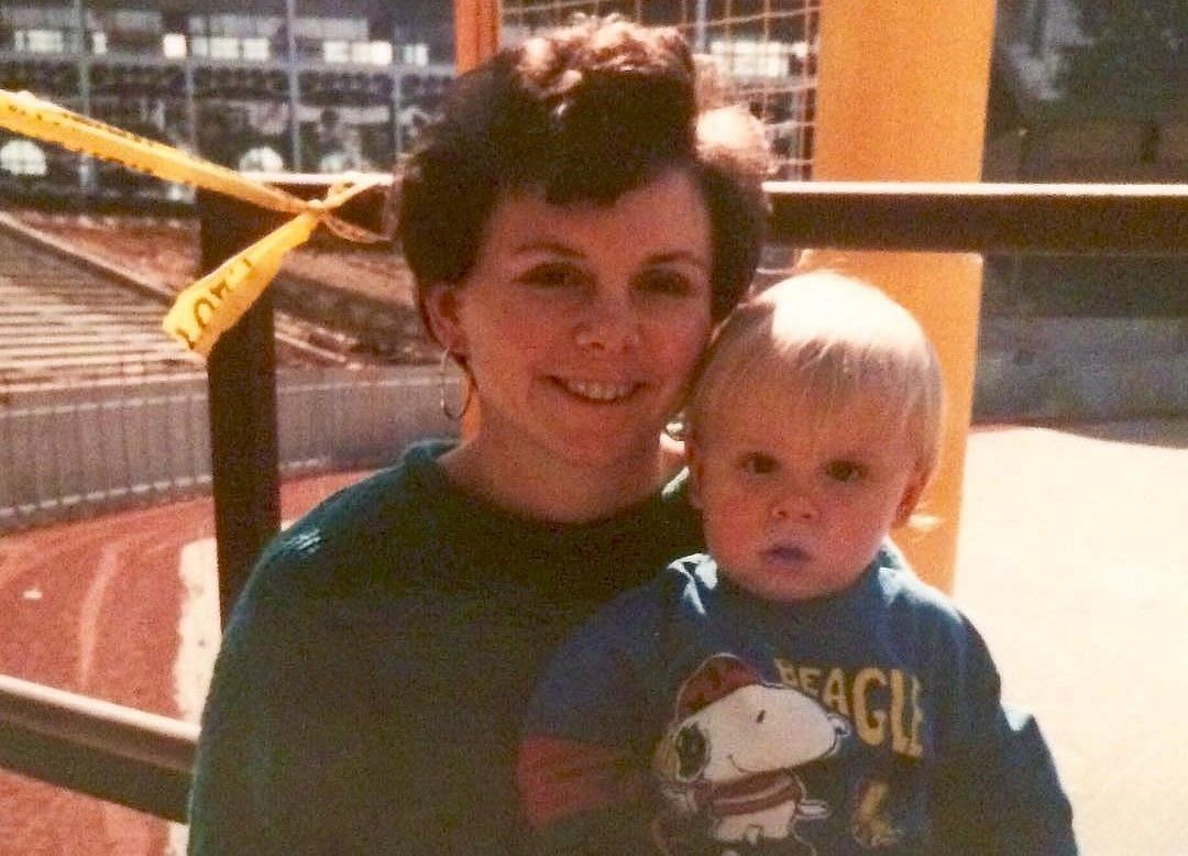 Trevor Story with his mother