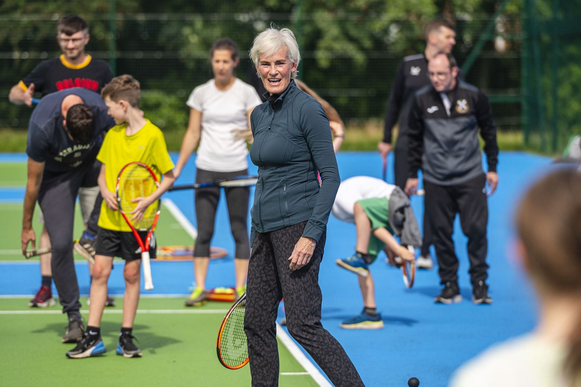 Andy Murray&#039;s mother Judy at the Newlands Park Community Tennis Centre