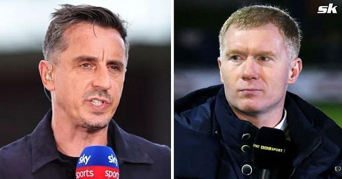 Paul Scholes disagrees with Gary Neville while predicting where Manchester United will finish this season